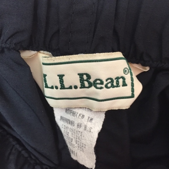 [L.L. Bean] Black High Waist Windbreaker Trackpant Joggers - Picture 5 of 9